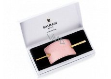 Balmain Paris Pastel Pink Embossed Hair light pink hair clip 5 x 15 x 0.3 cm