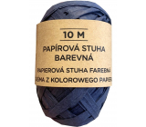 Albi Raffia natural paper ribbon Blue 10 m