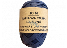 Albi Raffia natural paper ribbon Blue 10 m
