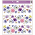 Window film without adhesive pansy stripes 30 x 33,5 cm