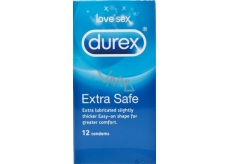 Durex Extra Safe kondom extra lubrikovaný, silnější Nominální šířka: 56 mm 12 kusů