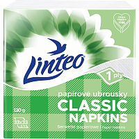 Linteo Classic 1-ply white paper napkins, 33 x 33 cm, 100 pcs