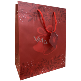 Nekupto Gift paper bag 23 x 18 x 10 cm Christmas bell red