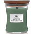 WoodWick Mint Leaves & Oak scented candle with wooden wick and lid glass medium 275 g