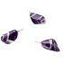 Amethyst zebra Zambia Trommel pendant natural stone M, approx. 2,5 cm, stone of kings and bishops