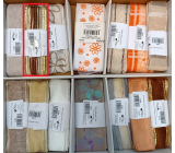Ditipo Fabric ribbon Flora brown and gold stripes 3 m x 25 mm