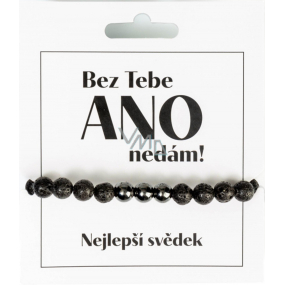 Albi Beaded bracelet Without you yes I won't give The best witness 21 cm