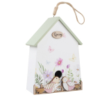 Birdhouse with birds for hanging 12 x 7,5 x 18 cm