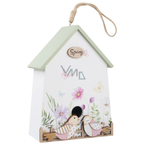 Birdhouse with birds for hanging 12 x 7,5 x 18 cm