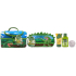 Baylis & Harding Dinosaurus bath foam 100 ml + hair shampoo 30 ml + fizzy bath bomb 4 x 20 g + bath sponge + cosmetic bag, cosmetic set for children