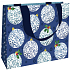 Nekupto Paper gift bag with embossing 23 x 18 cm Christmas blue flasks