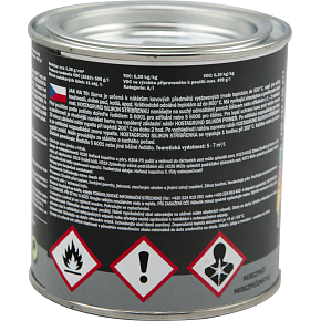 Hostagrund K2100 Silikon Silver Color for Metal up to 500 °C, silver, 350 g