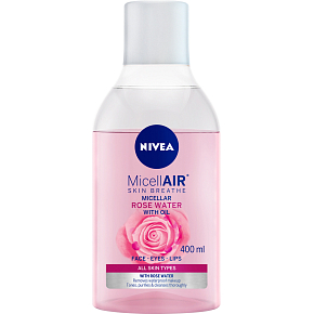 Nivea MicellAIR two-phase micellar water with rose water, 400 ml