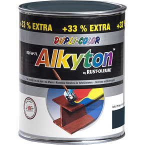 Dupli-Color Alkyton Gloss Primer Paint for Rust, Ral 7016 Anthracite Gray, 1 l