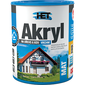 Het Akryl Mat universal paint for wood and metal, 0100 white, 700 g