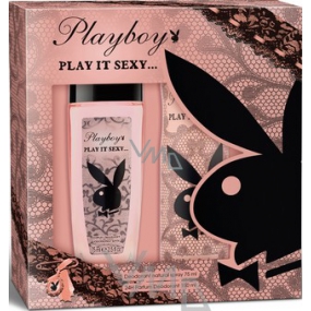 Playboy Play It Sexy perfumed deodorant glass for women 75 ml + deodorant spray 150 ml, cosmetic set