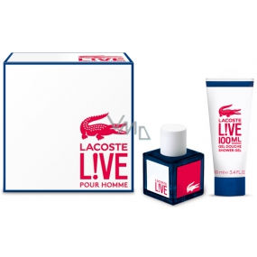 Lacoste Live pour Homme eau de toilette 100 ml + shower gel 100 ml, gift set
