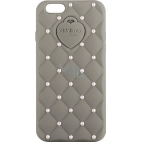 Oops! Objects Matelassé Crystal Cover iPhone 6 mobile phone cover OPSCOVI6-22 brown-gray
