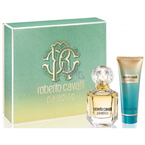 Roberto Cavalli Paradiso perfumed water 50 ml + body lotion 75 ml, gift set
