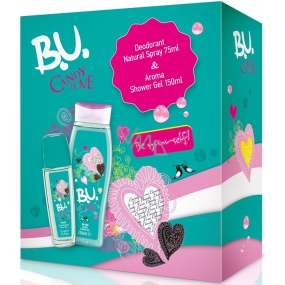 BU Candy Love perfumed deodorant glass for women 75 ml + shower gel 250 ml, gift set for women