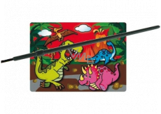 Magic water painting with brush Dinosaurs 20 x 15 cm