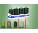 Lima Smooth Metallic Menthol Candle Cylinder 40 x 70 mm 4 pieces