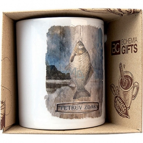 Bohemia Gifts Ceramic mug with a picture For fishermen 350 ml