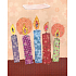 Nekupto Gift paper bag 23 x 18 x 9 cm Mat candle application 1430 LBM