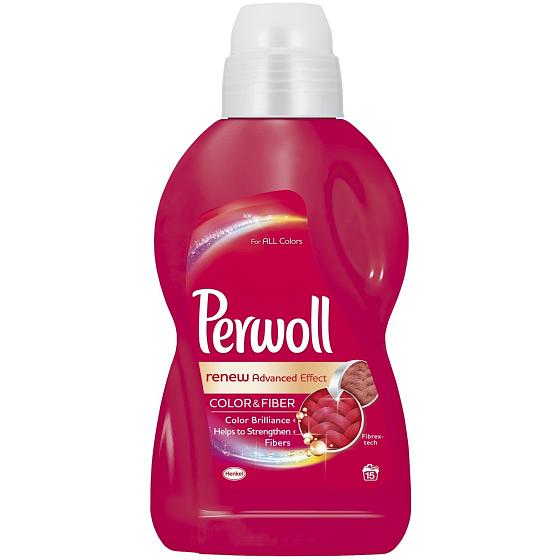 Perwoll Color & Fiber washing gel for colored laundry, protection against loss of shape and maintaining the intensity of color 15 doses of 0.9 l