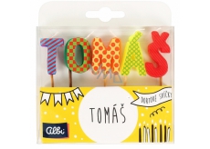 Albi Cake candles name - Tomáš, 2.5 cm