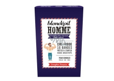 Blondépil Men's depilatory wax tapes 16pcs 7491