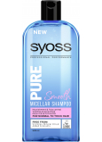 Syoss Pure Smooth nutrition and smoothing waves, micellar shampoo for normal to coarse hair 500 ml