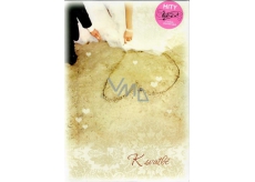Ditipo Playing card for the wedding Heart in the sand I'm not free anymore - Petra Janů 224 x 157 mm