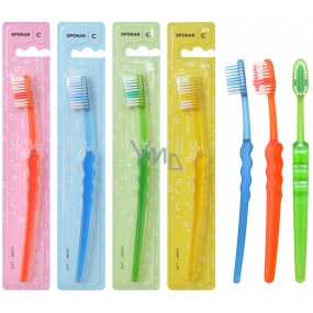 Spokar 3416 Clinic Soft soft toothbrush, straight-cut fibers with precisely rounded ends