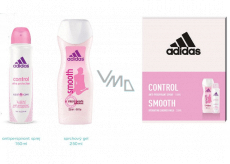 Adidas Control Smooth antiperspirant deodorant spray 150 ml + shower gel 250 ml cosmetic set for women