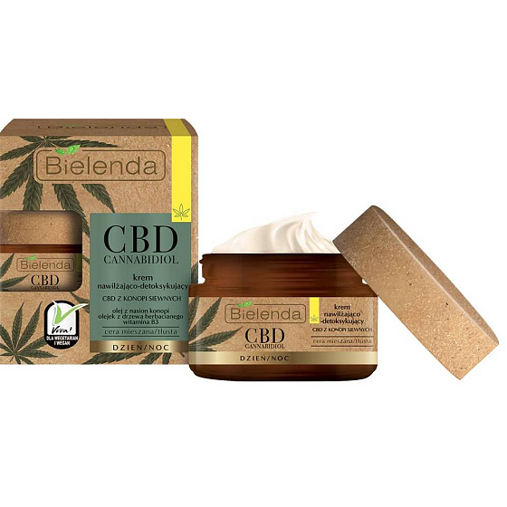 Bielenda CBD Cannabidiol Moisturizing-Detoxifying Face Cream Day/Night 50 ml