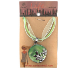 Albi Jewellery necklace Oval green 1 piece