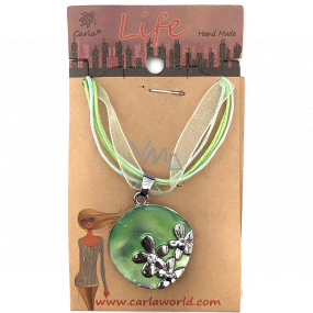 Albi Jewellery necklace Oval green 1 piece