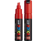 Posca Universal acrylic marker with wide, cut tip 8 mm Red PC-8K