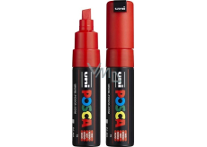 Posca Universal acrylic marker with wide, cut tip 8 mm Red PC-8K