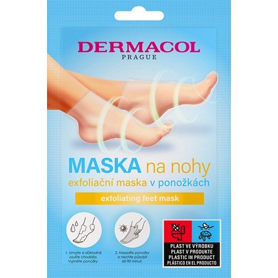 Dermacol Exfoliating foot mask in socks 2 x 15 ml