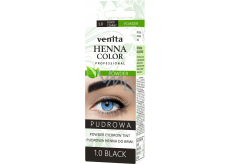 Venita Henna Color Powder Eyebrow Coloring Powder 1.0 black 4 g