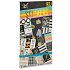 Craft ID Black creative pad with stickers 2 x 10 sheets 23 x 12 cm