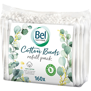 Bel premium cotton swabs without plastic with Aloe and B5, 160 pcs