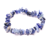 Sodalite bracelet elastic chopped natural stone 16 cm, for children, stone communication