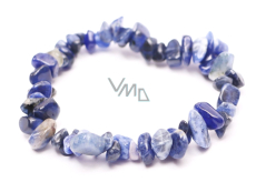 Sodalite bracelet elastic chopped natural stone 16 cm, for children, stone communication