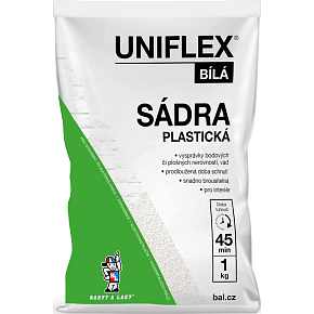 Uniflex white plastic plaster, 1 kg