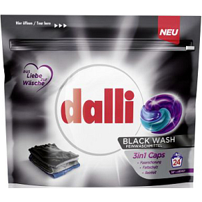 Dalli Black Wash 3in1 Laundry Tablets, 24 pcs
