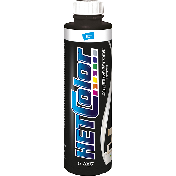 Het Hetcolor paint tinting color, 0190 black, 1 kg