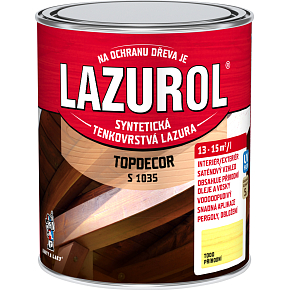 Lazurol Topdecor S1035 thin-layer wood stain T000 natural, 750 ml Lazurol Topdecor S1035 thin-layer wood stain T000 natural, 750 ml